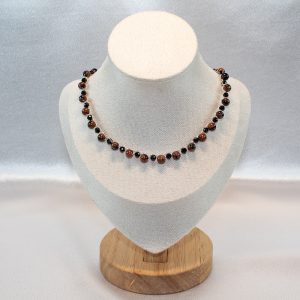 #11 Collier  mit Spinell und Blaufluss/Goldfluss