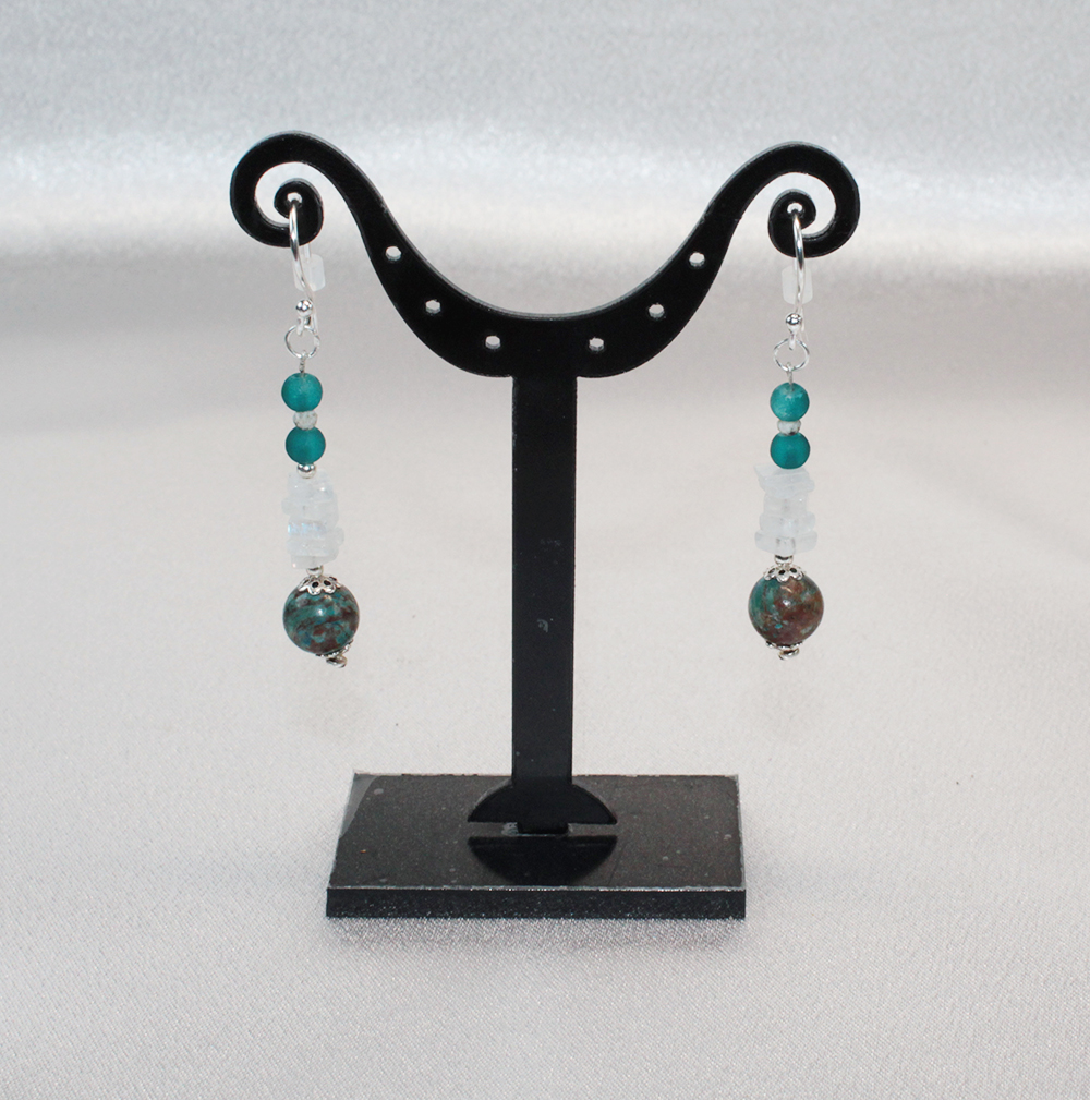 #O2 Ohrringe mit Chrysokoll – Bild 6